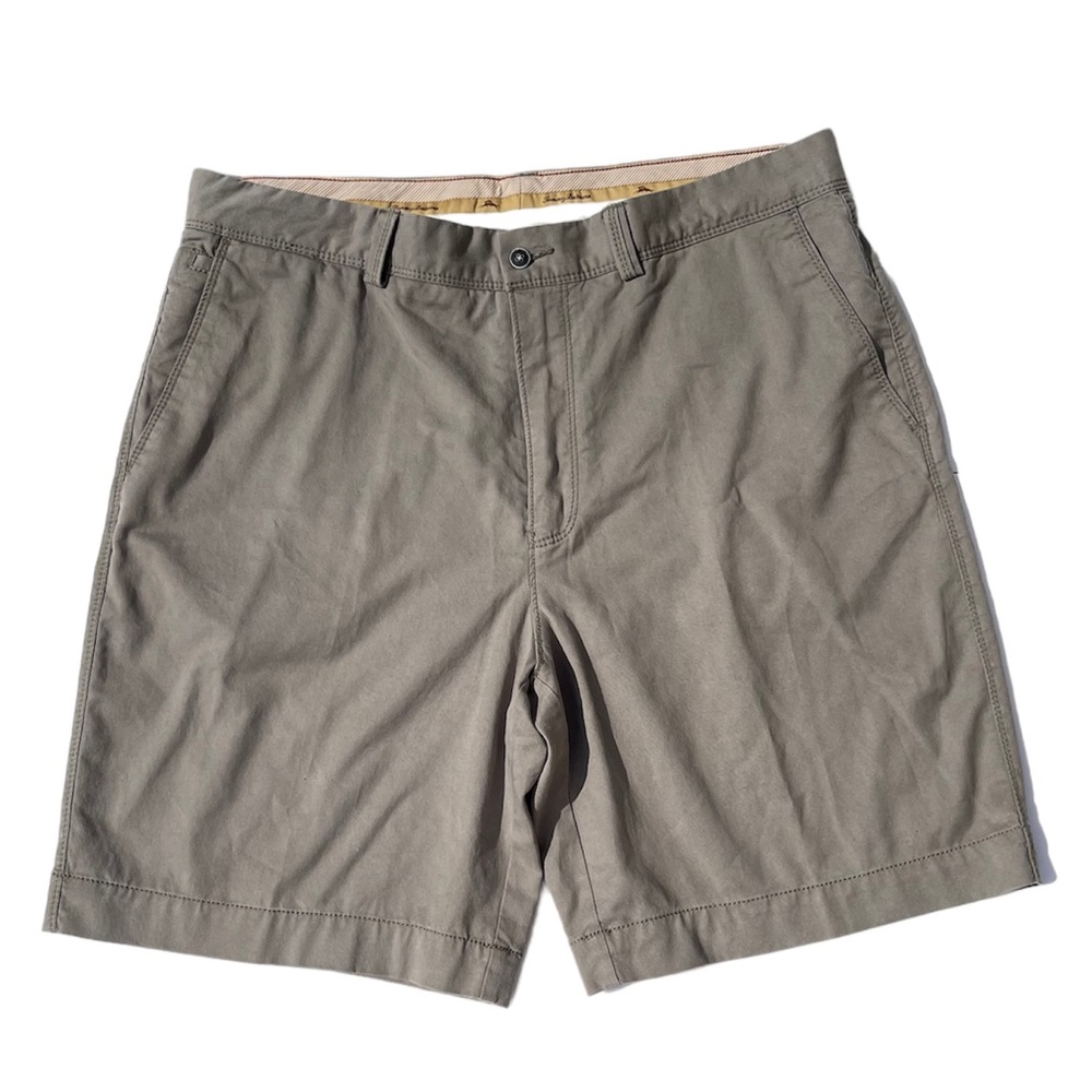 Tommy Bahama Shorts Mens 36 Tencel Blend Flat Front Casual Beige Tan Khaki